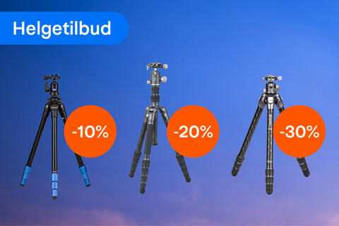 Helgetilbud på fotostativ